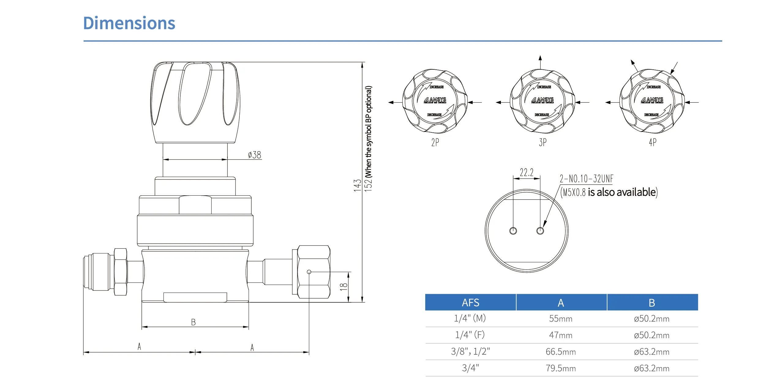 Регулятор AMFLO UHP AU23 Материал: Код Z (Body,Poppet, Nozzle,Diaphragm,Gland-SUS316L,Seat: PCTFE) ; Поверхность 0.13 um; 3х портовый с манометром, вх. давл. 206 бар, CV-0.9