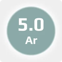 Аргон (Ar) 5.0 (99,999%) в баллоне 10л 150 бар, соединение  G3-4 (DIN 9)