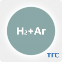 Техническая газовая смесь Водород (Н2) 2 ppm в Аргоне (Ar) в алюминиевом баллоне 2 л. вентиль латунь