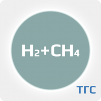 Техническая газовая смесь : Водород (H2) 23%+ Метан (CH4) ост. в баллоне 10 л. 100 бар. соединение W21,8x1/14'' (DIN 1) ТУ 20.11.12-005-12172775-2021