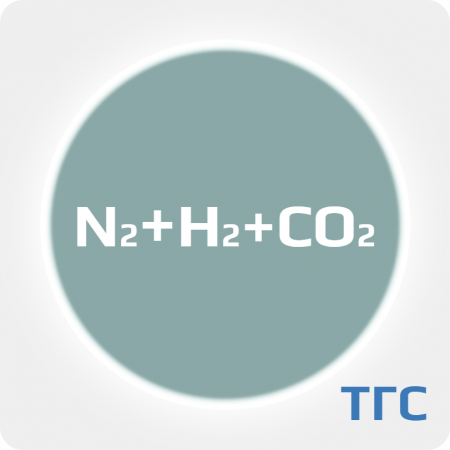 Техническая газовая смесь : Азот (N2) 80%+ Водород (H2) 10%+ Двуокись углерода (CO2) 10 % в баллоне 40 л. P=100 атм.
